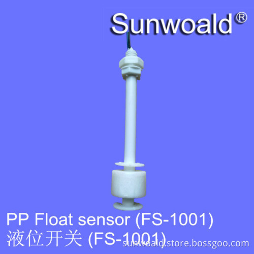 Plastic PP magnetic float level switch sensor to switch on /off when water empty